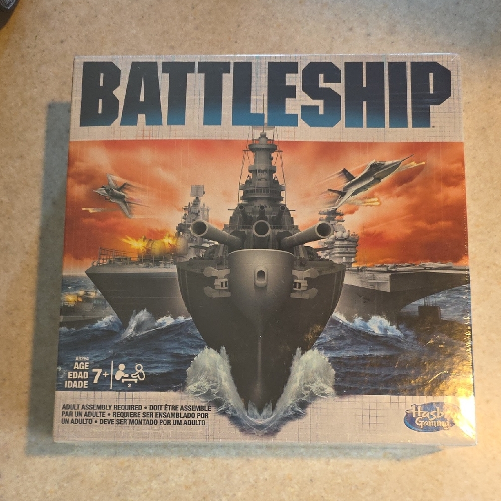 Hasbro Battleship Board Game - Blue & Orange Box Art